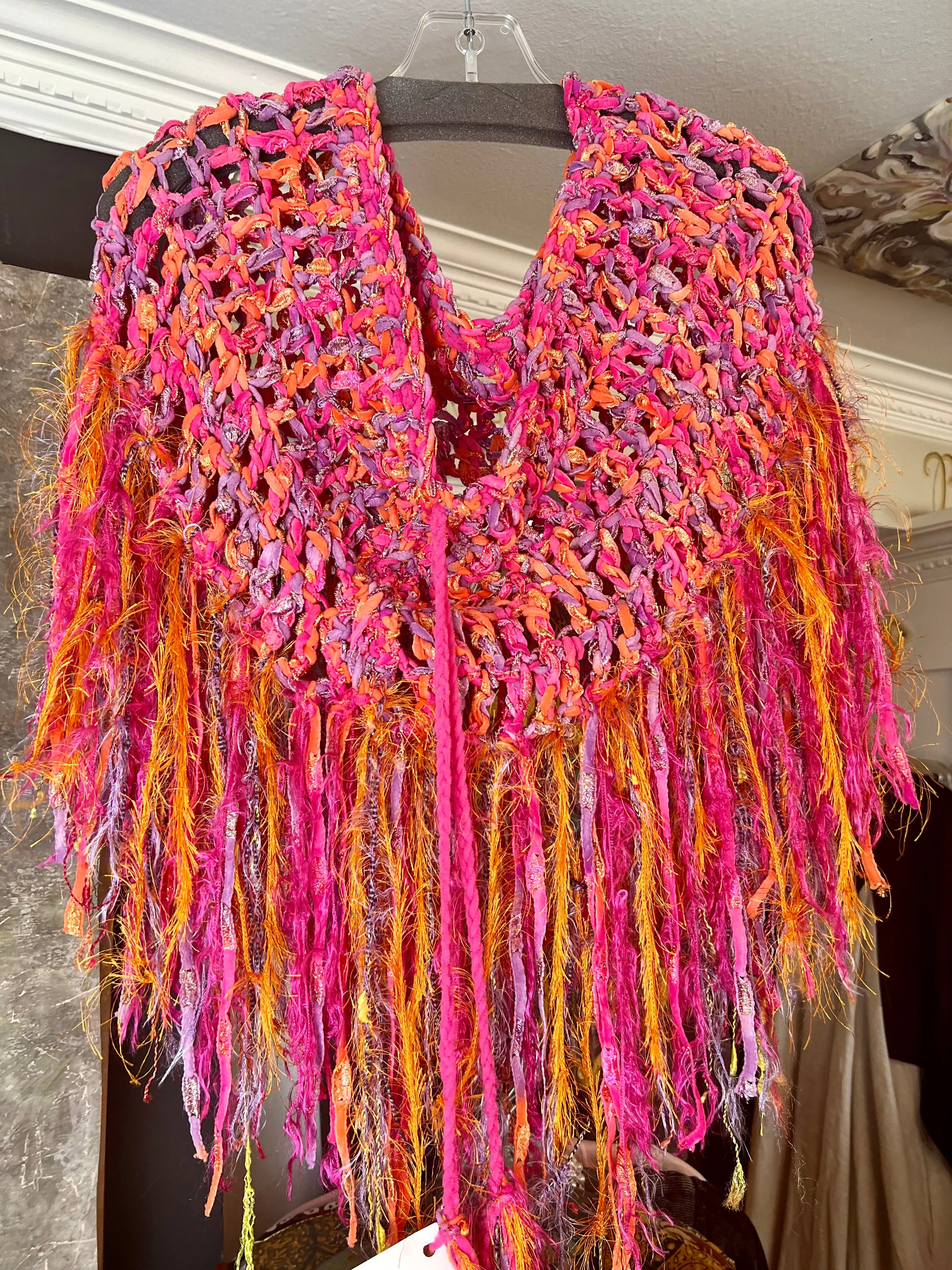 0000A Cathi's Artisan Dusters-Gold/Pink/Orange