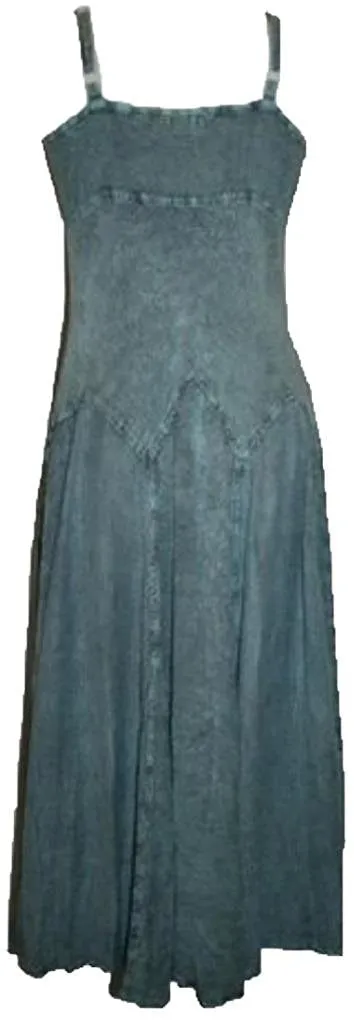594 DR Summer Spaghetti Strap Embroidered Sleeveless Dress