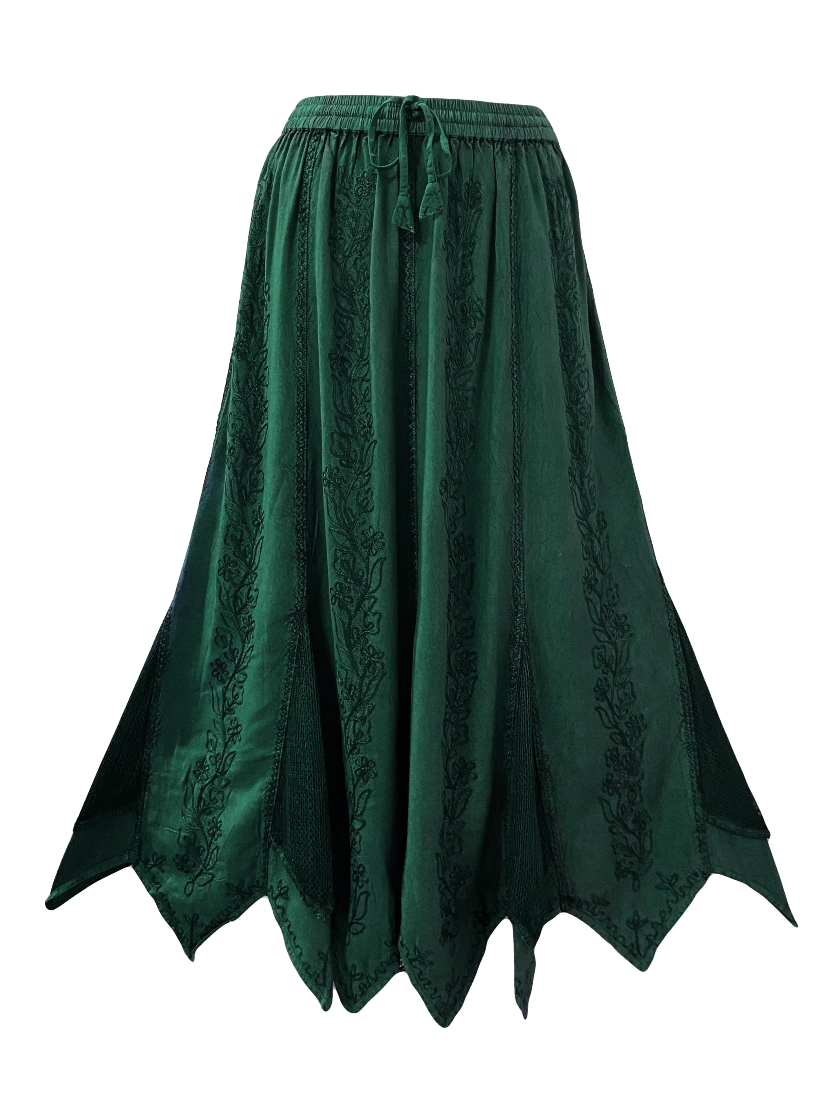 714 Skt Bohemian Gypsy Asymmetrical Hem Rayon Netted Skirt