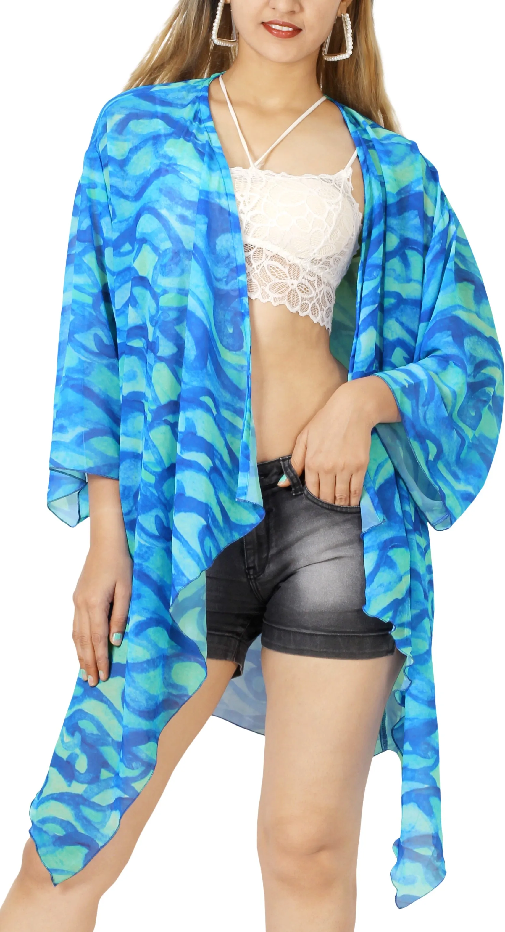 Beach Waves Kimono For Women