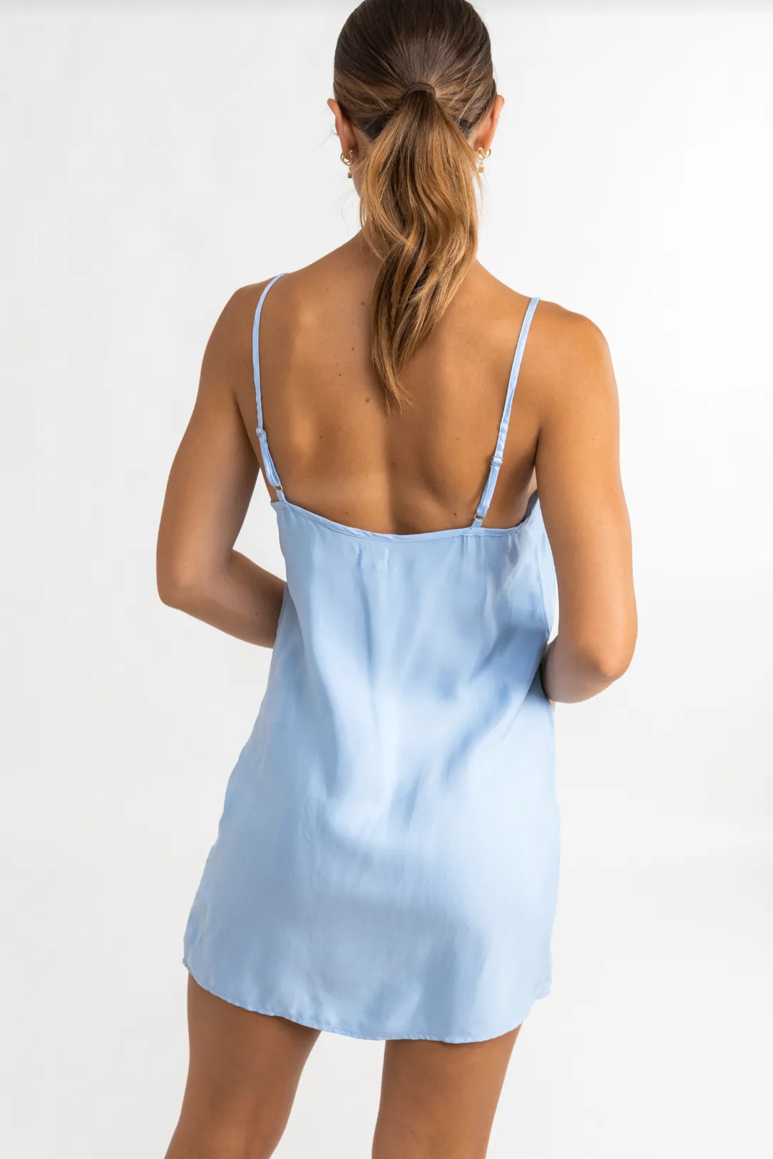 Bonnie Slip Mini Dress - Cornflower