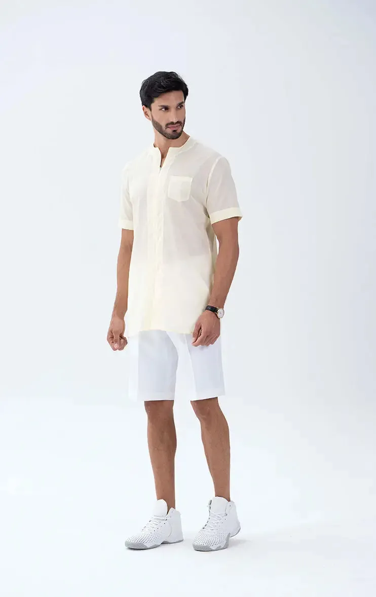 Gauzy Men's Summer Casual Cotton Top 002