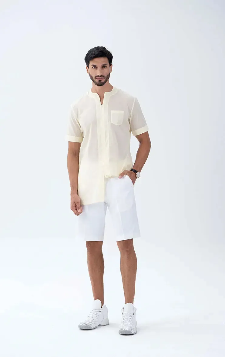 Gauzy Men's Summer Casual Cotton Top 002