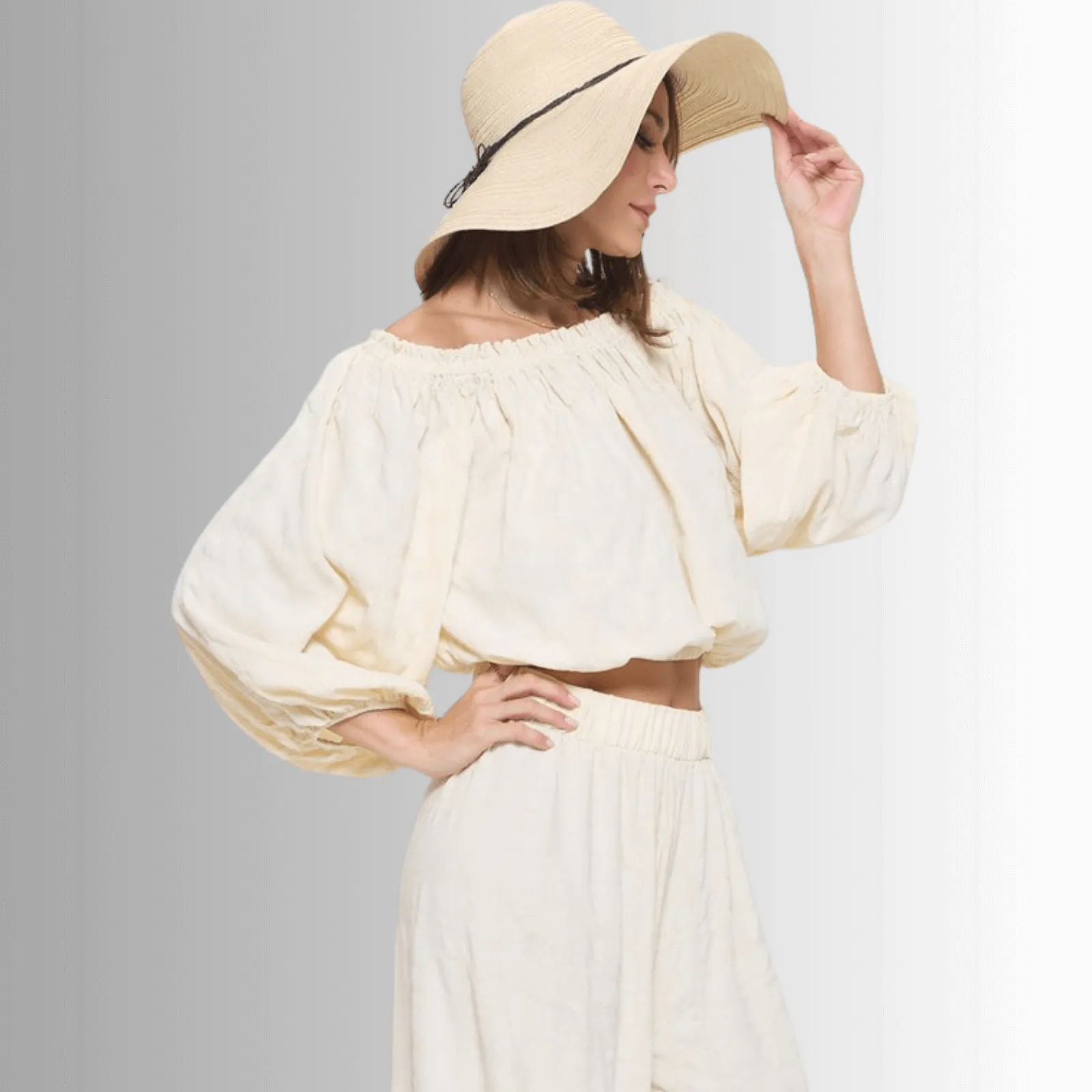 Hamptons Textured Palazzo Pants