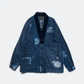 IDG Patchwork NORA-DOT TIGER JUDDBHAN Shirt - Indigo
