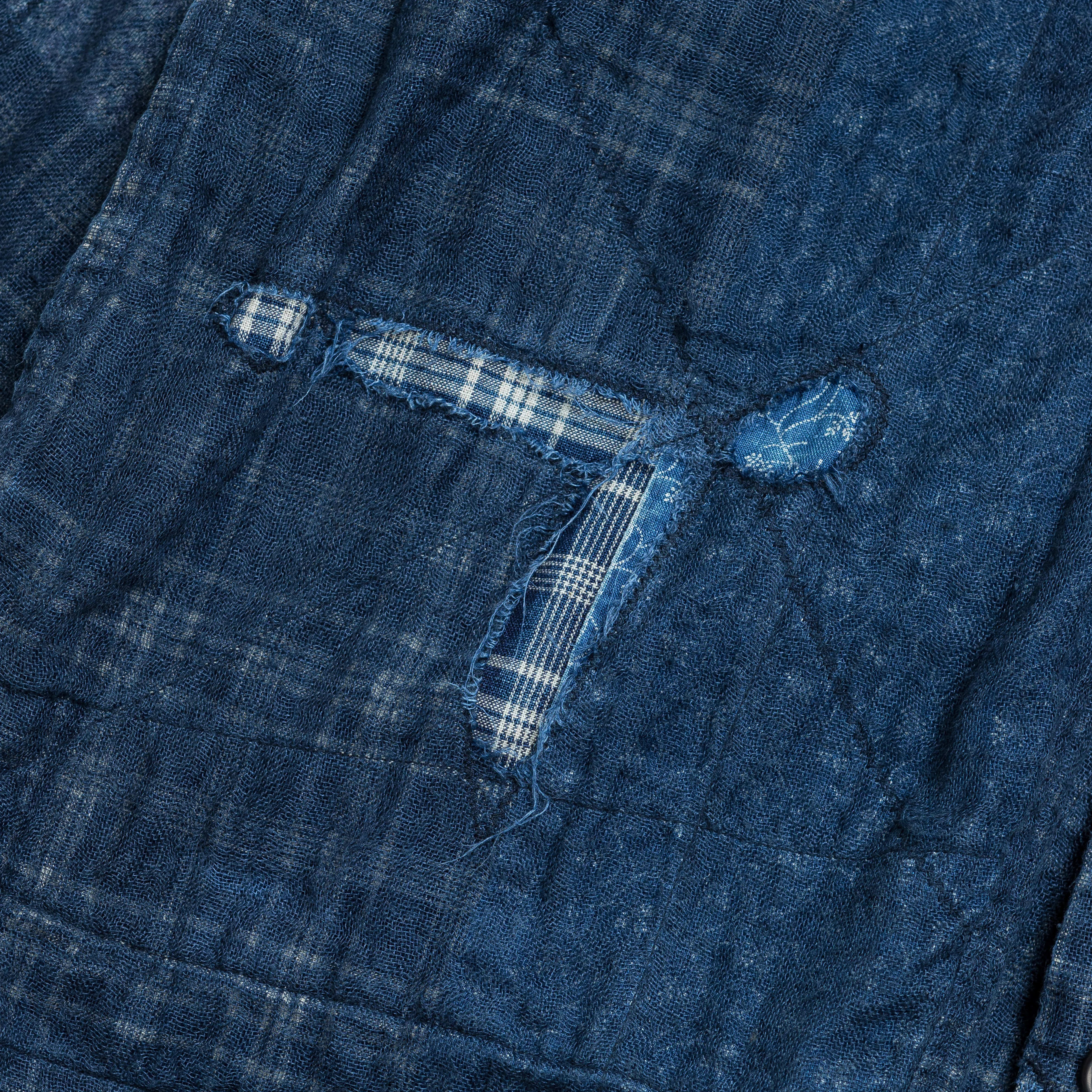 IDG Patchwork NORA-DOT TIGER JUDDBHAN Shirt - Indigo