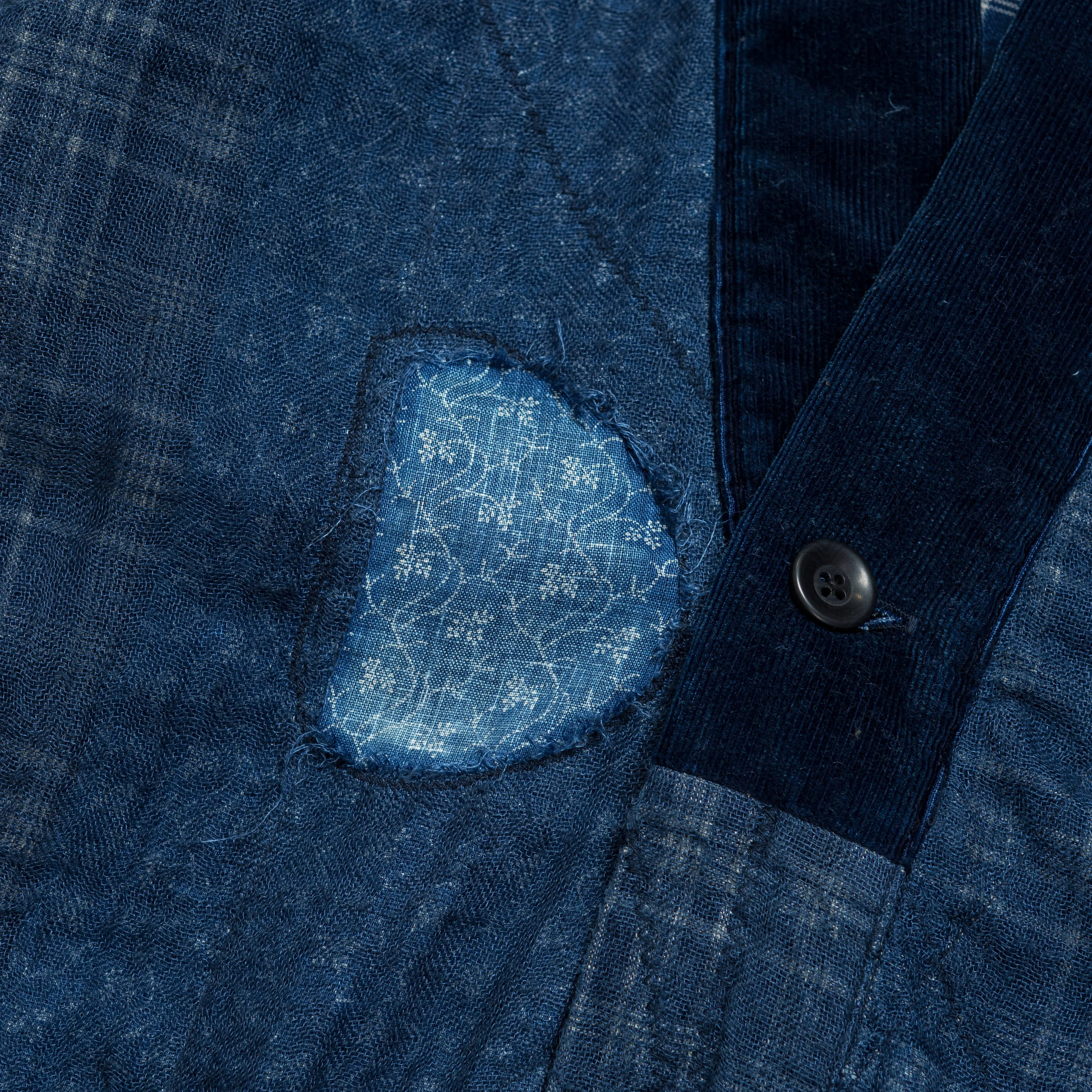 IDG Patchwork NORA-DOT TIGER JUDDBHAN Shirt - Indigo