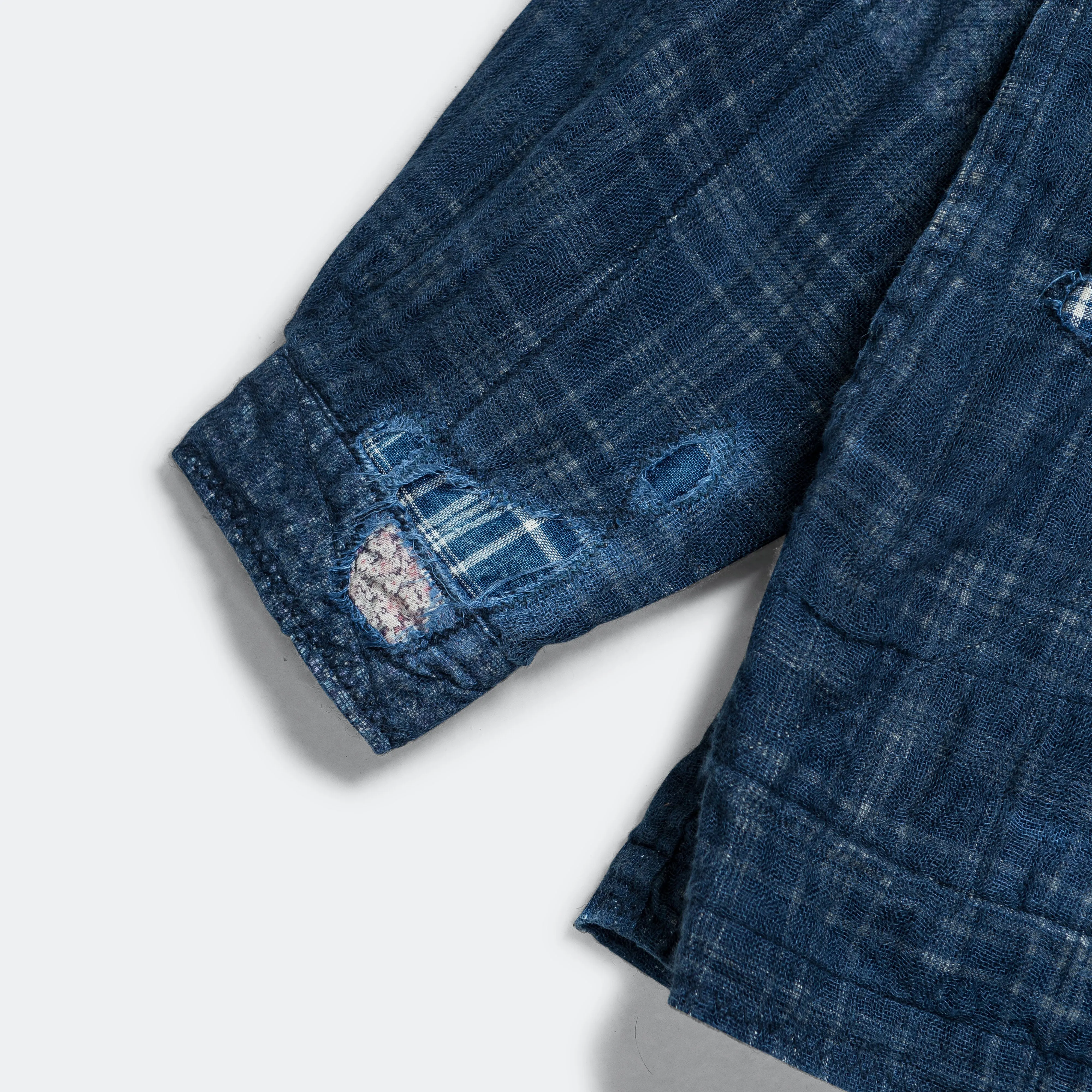 IDG Patchwork NORA-DOT TIGER JUDDBHAN Shirt - Indigo