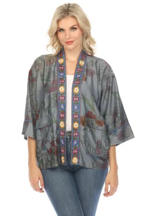 Johnny Was Workshop Liliana Floral Cargo Kimono Boho Chic W45024