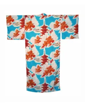 Made in Japan Kimono Pagoda and Maple Tree