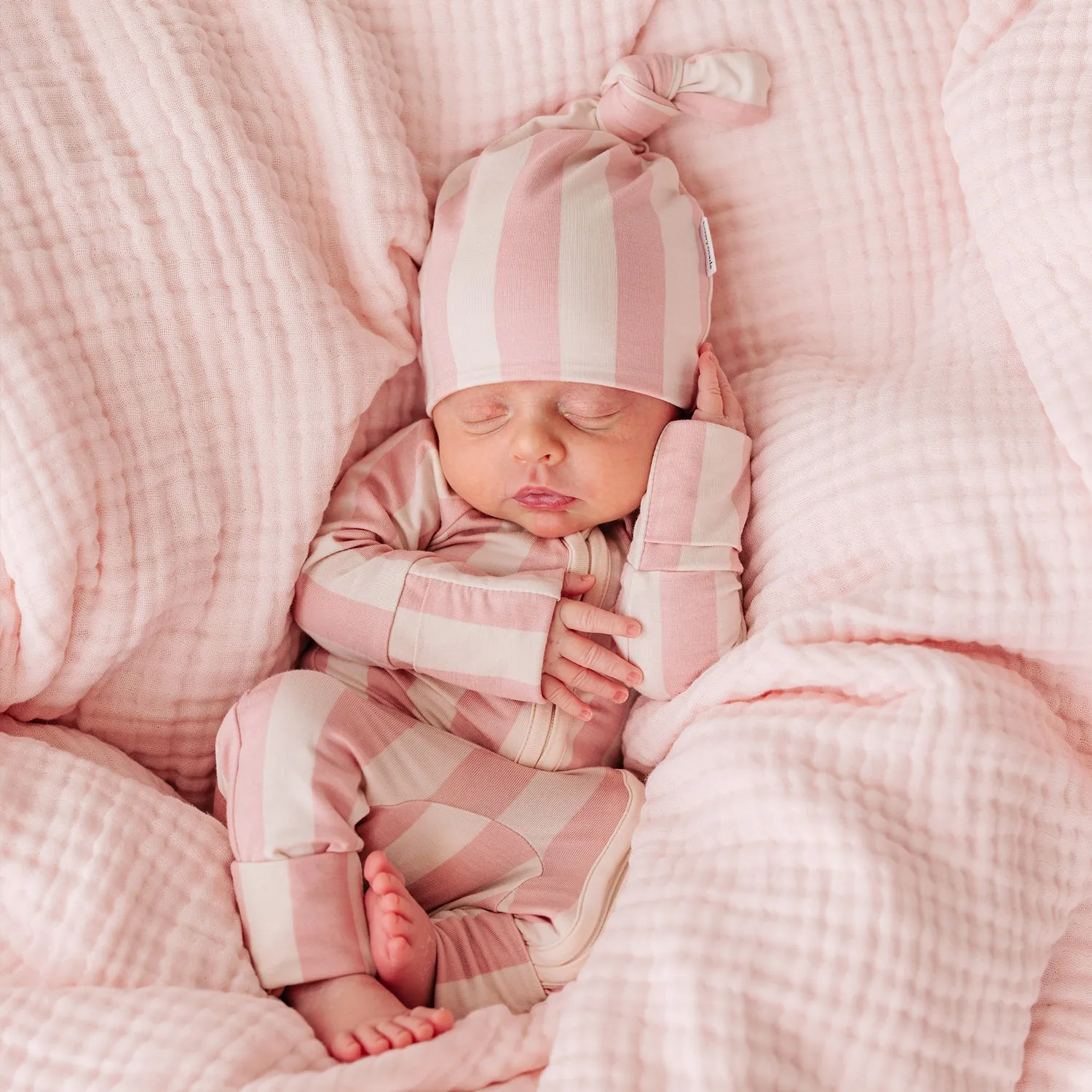 Muslin Bubble Blanket - Blush Pink