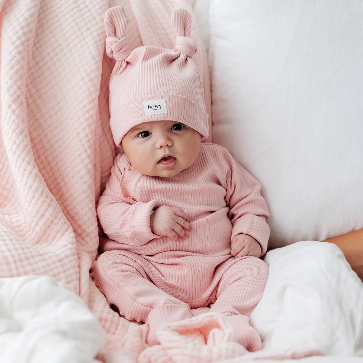 Muslin Bubble Blanket - Blush Pink