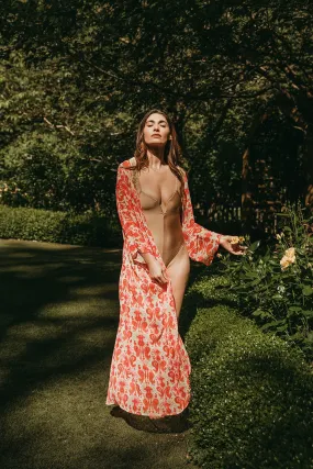 Pink Ikat Goddess Kimono