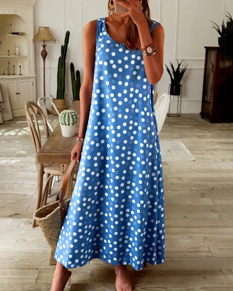 TastyHottie - Polka-dot print slip dress