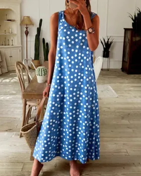 TastyHottie - Polka-dot print slip dress