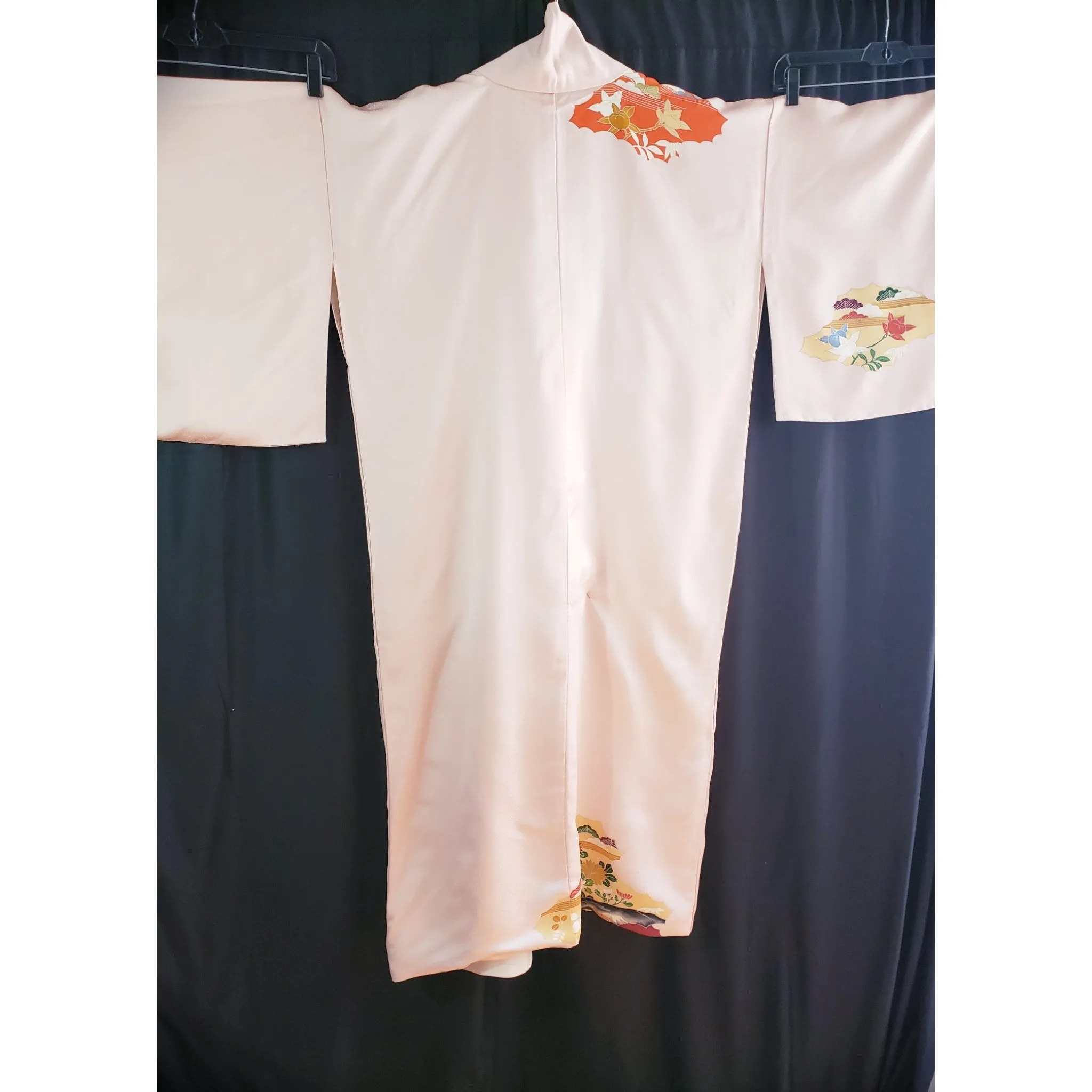 Vintage Japanese Silk Kimono O/S