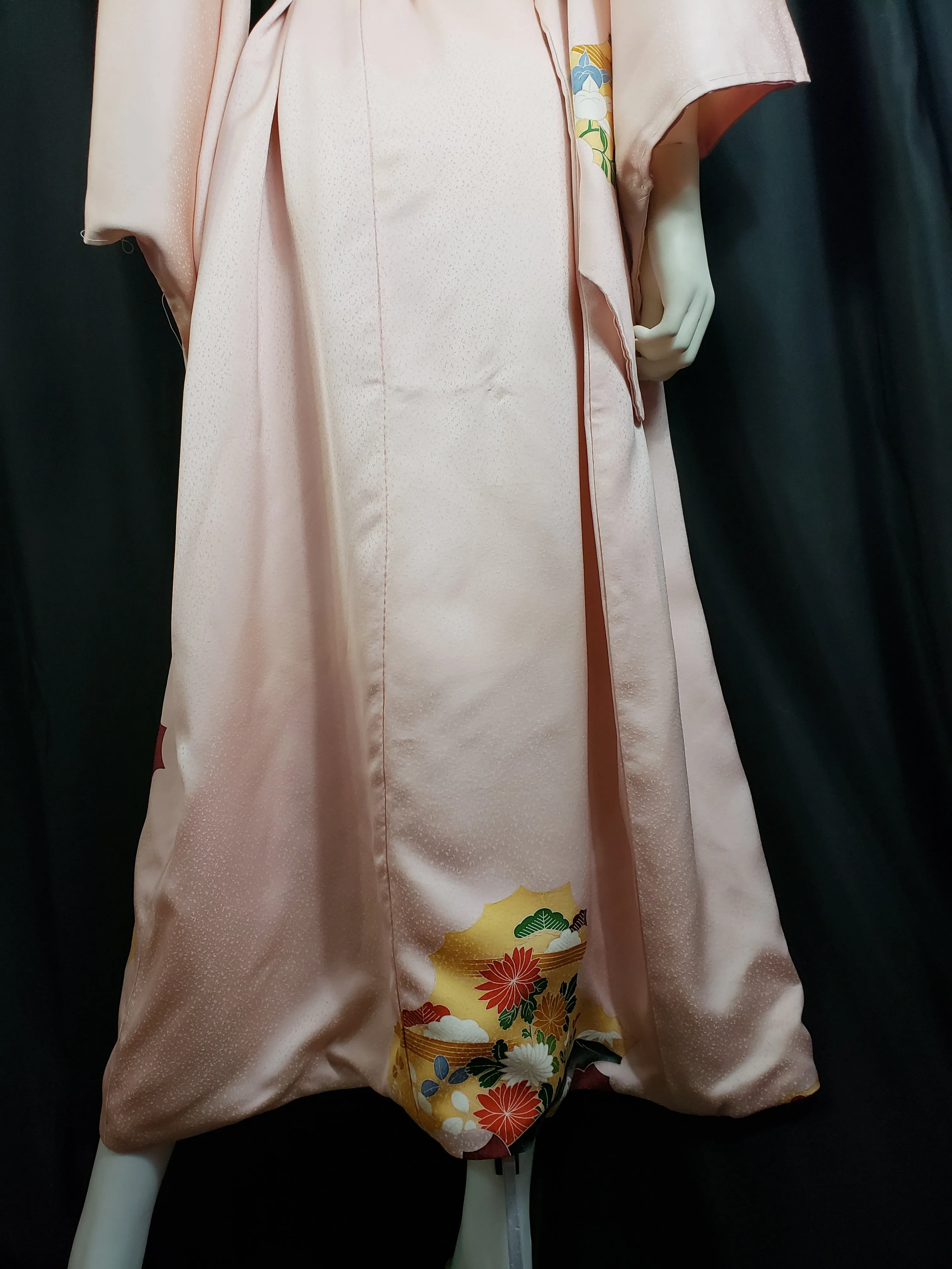 Vintage Japanese Silk Kimono O/S