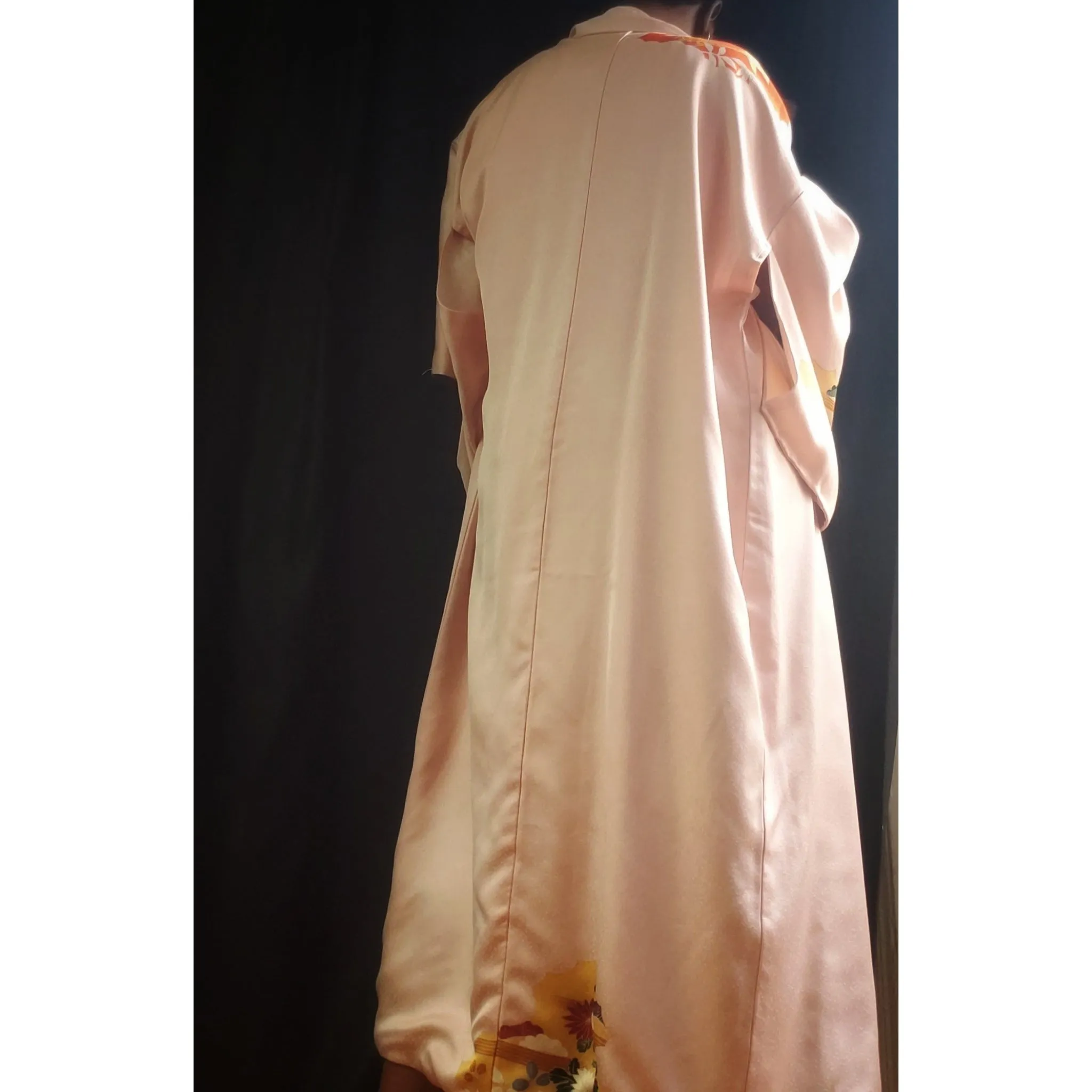 Vintage Japanese Silk Kimono O/S