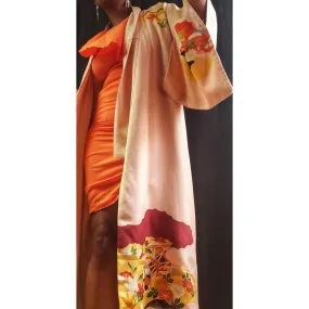 Vintage Japanese Silk Kimono O/S