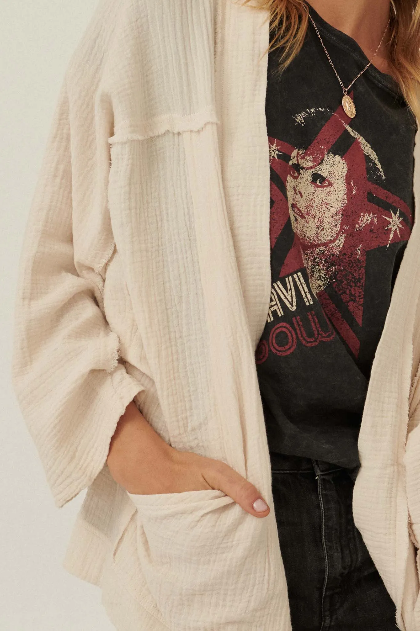 Wandering Soul Crinkle Cotton Kimono