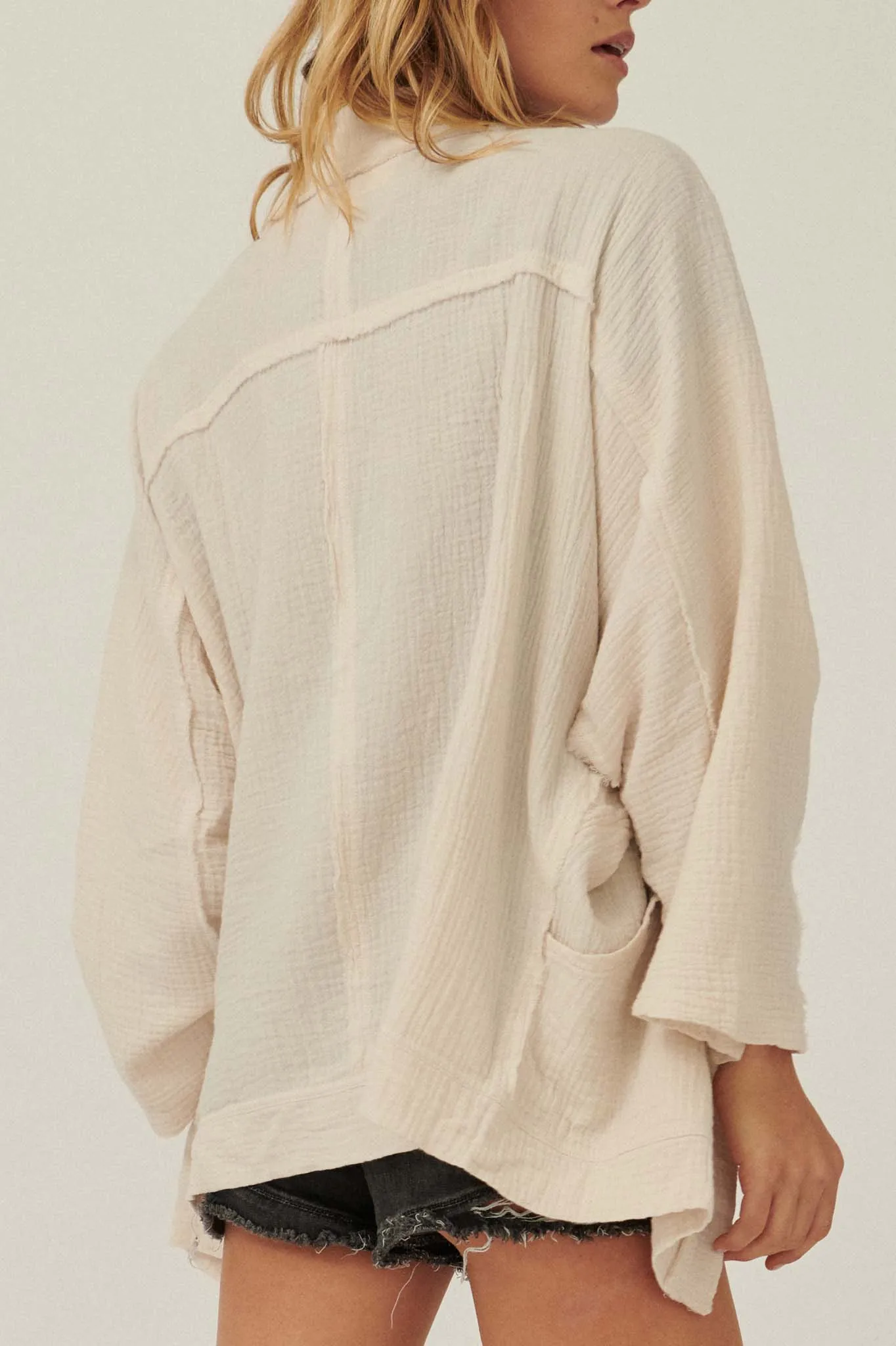 Wandering Soul Crinkle Cotton Kimono