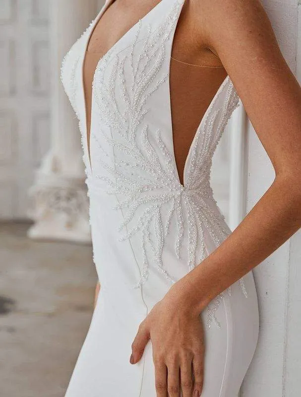 White Permanent Wedding Dress