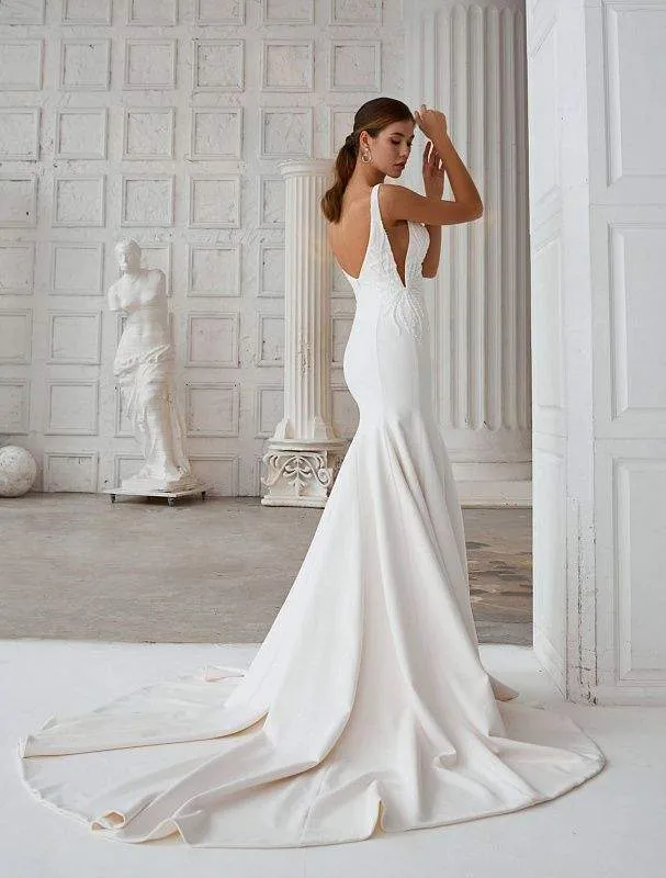 White Permanent Wedding Dress