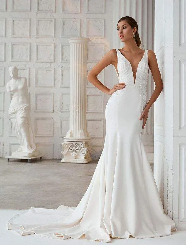 White Permanent Wedding Dress